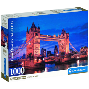 Clementoni - Puzzle 1000 Tower bridge at night