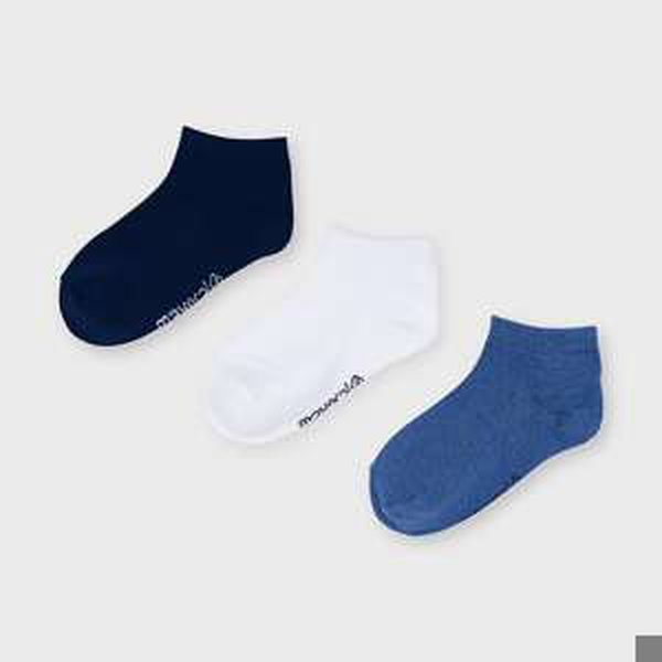 3 pack nízkých ponožek modré MINI Mayoral velikost: 10 (EU 35-36)