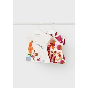 2pack triček s krátkým rukávem VČELKY tmavě růžové BABY Mayoral velikost: 86 (18 měsíců)