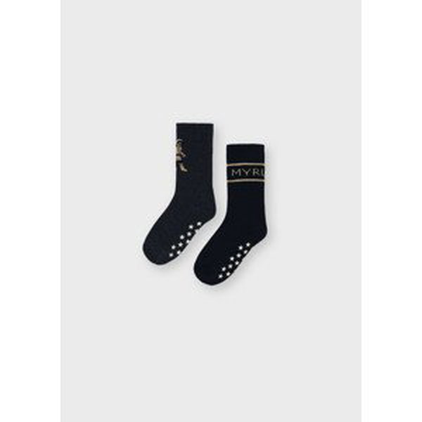 2 pack froté ponožek s protiskluzem KOSMONAUT černé Mayoral velikost: 6 (EU 27-31)