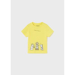 Tričko s krátkým rukávem DOGS žluté BABY Mayoral velikost: 86 (18 měsíců)