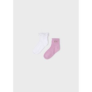 2pack ponožek s krajkou fialové MINI Mayoral velikost: 10 (EU 35-36)