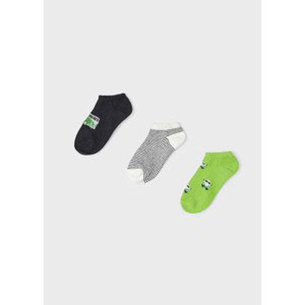 3 pack nízkých ponožek DODÁVKY zelené MINI Mayoral velikost: 4 (EU 23-26)