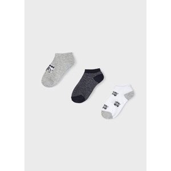 3 pack nízkých ponožek DODÁVKY šedé MINI Mayoral velikost: 6 (EU 27-31)