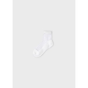 Ponožky s průsvitnou částí puntíky smetanové MINI Mayoral velikost: 4 (EU 23-26)