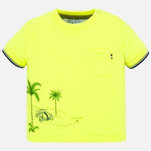 Tričko s krátkým rukávem SAFARI neon žluté  BABY Mayoral velikost: 86 (18 měsíců)