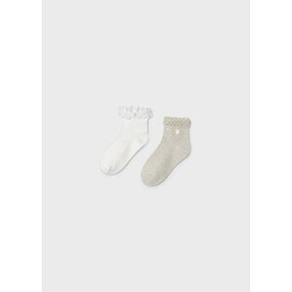 2 pack ponožek s krajkou zlaté MINI Mayoral velikost: 2 (EU 19-22)