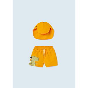 Set čepice a plavek DINO oranžový BABY Mayoral velikost: 98 (36 měsíců)