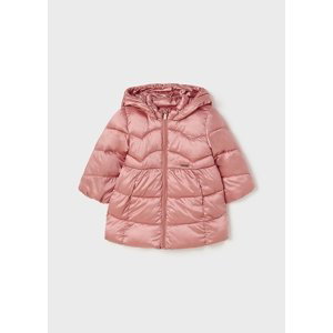 Zimní kabát prošívaný pudrově růžový BABY Mayoral velikost: 86 (18 měsíců)