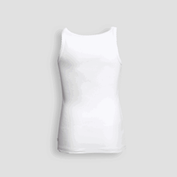 Tílko dívčí s ozdobným lemem basic bílé Extreme Intimo velikost: 6