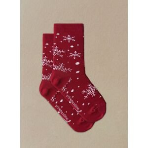 Dámské ponožky  vločky červené Extreme intimo velikost: 39/41
