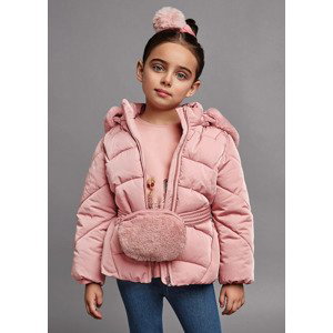 Zimní bunda s kožešinovou ledvinkou světle růžová MINI Mayoral velikost: 128