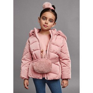 Zimní bunda s kožešinovou ledvinkou světle růžová MINI Mayoral velikost: 134