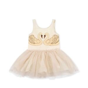 Šaty bavlněné Buttercream Glitter Swan Konges Slojd velikost: 2 roky       (86-92)