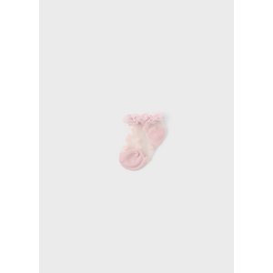 Ponožky s průsvitnou částí srdíčka světle růžové NEWBORN Mayoral velikost: 12 měsíců (EU 19)