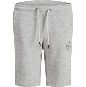 Jack & Jones Junior Kalhoty šedý melír / černá