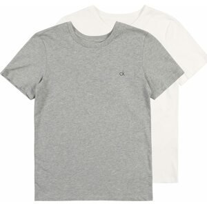 Calvin Klein Underwear Pyžamo '2PK SS TEE' šedý melír / bílá