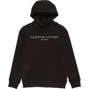 TOMMY HILFIGER Mikina červená / černá / bílá