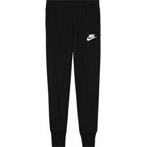 Nike Sportswear Kalhoty černá / bílá