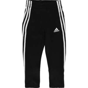 ADIDAS SPORTSWEAR Sportovní kalhoty černá / bílá