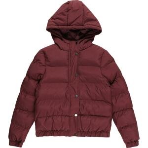Urban Classics Kids Zimní bunda červená třešeň