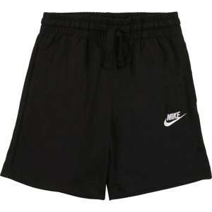 Nike Sportswear Kalhoty černá / bílá