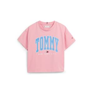 TOMMY HILFIGER Tričko tyrkysová / pink / červená / bílá