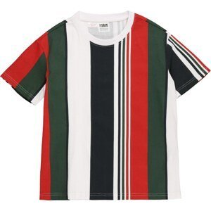 Urban Classics Tričko námořnická modř / tmavě zelená / červená / bílá