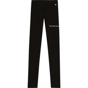 Calvin Klein Jeans Legíny černá / bílá