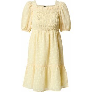 LMTD Šaty světle žlutá / bílá