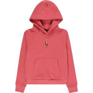 Polo Ralph Lauren Mikina světlemodrá / hnědá / pitaya / bílá