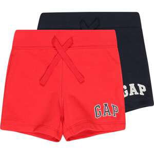GAP Kalhoty červená / černá / bílá