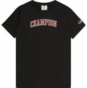 Champion Authentic Athletic Apparel Tričko červená / černá / bílá