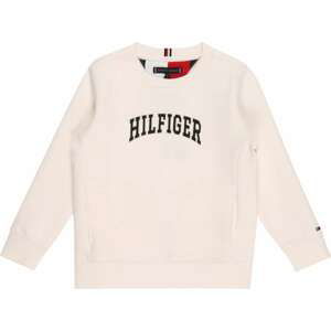 TOMMY HILFIGER Mikina 'Varsity' antracitová / červená / offwhite