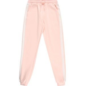 Urban Classics Kalhoty světle růžová / bílá