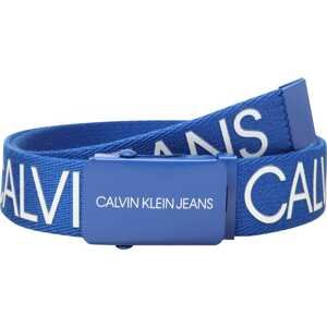 Calvin Klein Jeans Opasek modrá / bílá