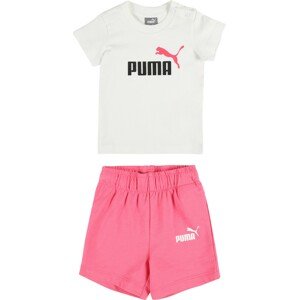 PUMA Tepláková souprava pink / černá / bílá