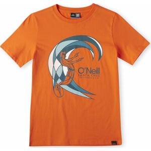 O'NEILL Funkční tričko modrá / oranžová / černá / bílá