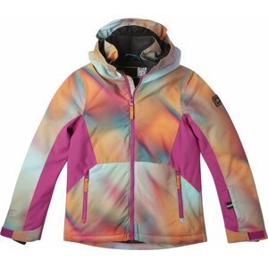 O'NEILL Outdoorová bunda 'Lite Aop' tělová / modrá / oranžová / pink