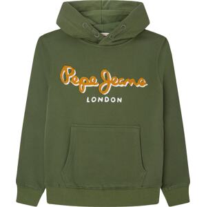 Pepe Jeans Mikina žlutá / khaki / bílá