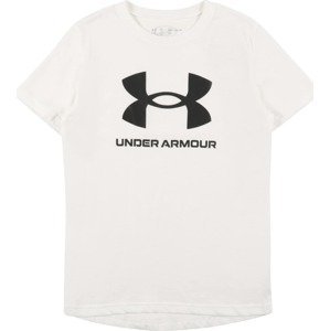 UNDER ARMOUR Funkční tričko černá / bílá