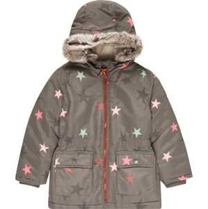 STACCATO Zimní bunda khaki / mátová / růžová / světle růžová