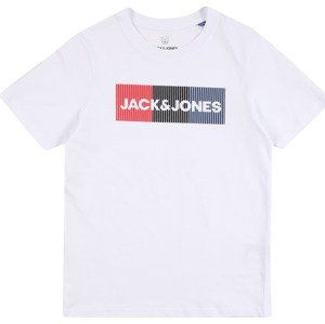 Jack & Jones Junior Tričko modrá / červená / černá / bílá