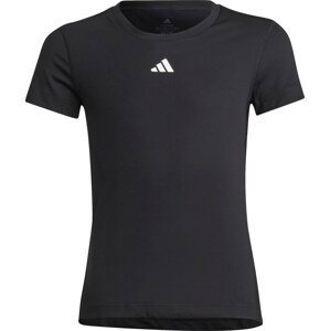 ADIDAS SPORTSWEAR Funkční tričko 'TECHFIT' černá / bílá