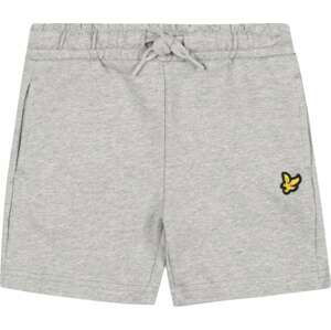 Lyle & Scott Kalhoty 'Classic' žlutá / šedý melír / černá