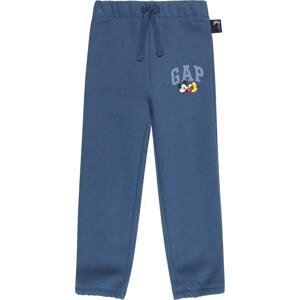 GAP Kalhoty kouřově modrá / chladná modrá / žlutá / červená