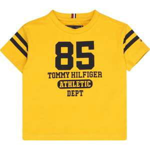 TOMMY HILFIGER Tričko žlutá / černá