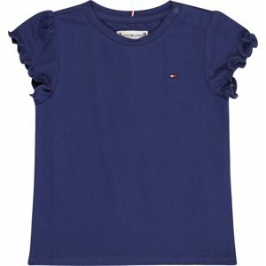 TOMMY HILFIGER Tričko indigo / červená / bílá