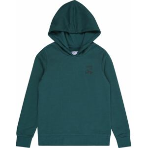 Jack & Jones Junior Mikina tmavě zelená / černá / bílá