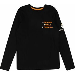 Jack & Jones Junior Tričko 'OVERWATCH' oranžová / černá / bílá